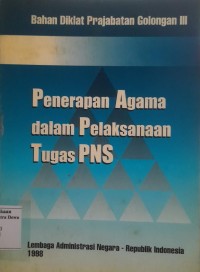 Image of Penerapan Agama dalam Pelaksanaan Tugas PNS